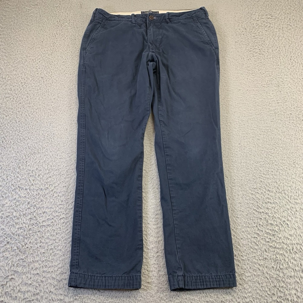 Abercrombie & Fitch Pants Mens 31x30 [31x28] Rustin Athletic‎ Slim Chino Khaki